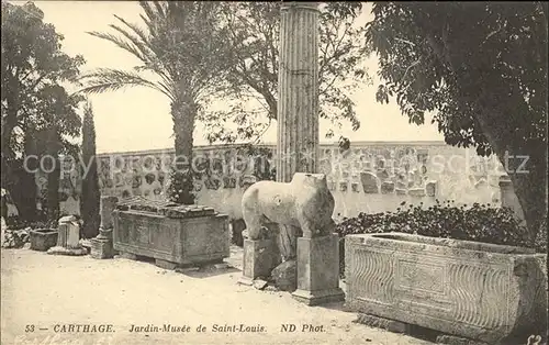 Carthage Karthago Jardin Musee de Saint Louis Kat. Tunis