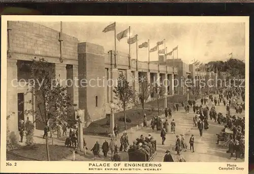 Wembley British Empire Exhibition Palace of Engineering Kat. Brent