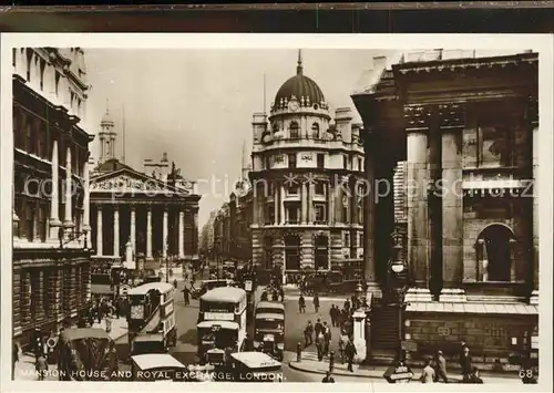 London Mansion House and Royal Exchange Kat. City of London