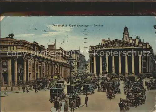 London Bank and Royal Exchange Pferdekutsche Kat. City of London