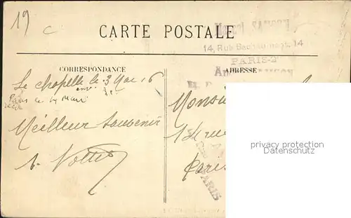 Correze Vallee de la Vezere au Saillant Stempel auf AK Kat. Correze