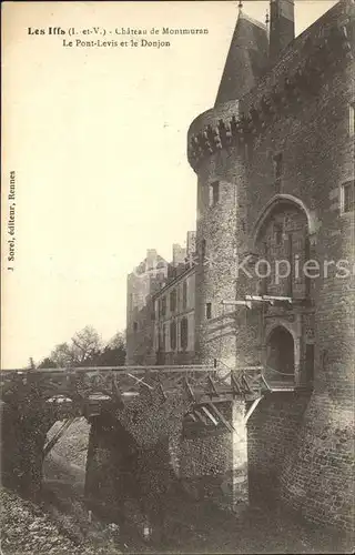 Les Iffs Chateau de Montmuran Pont Levis et le Donjon Kat. Les Iffs