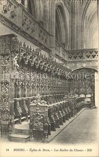 Bourg en Bresse Eglise de Brou Les Stalles du Choeur Kat. Bourg en Bresse