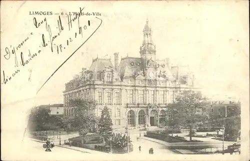 Limoges Haute Vienne Hotel de Ville Kat. Limoges