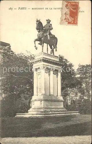 Paris Monument de la Fayette Kat. Paris