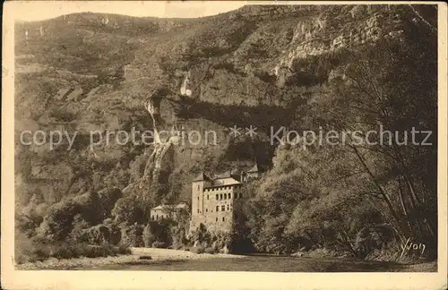 Sainte Enimie Chateau de La Caze XV siecle Gorges du Tarn Kat. Sainte Enimie