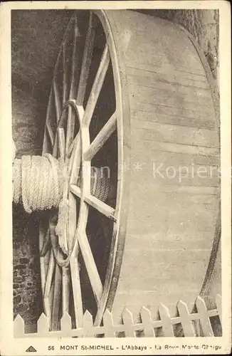 Mont Saint Michel Abbaye La Roue Monte charges Kat. Pontorson