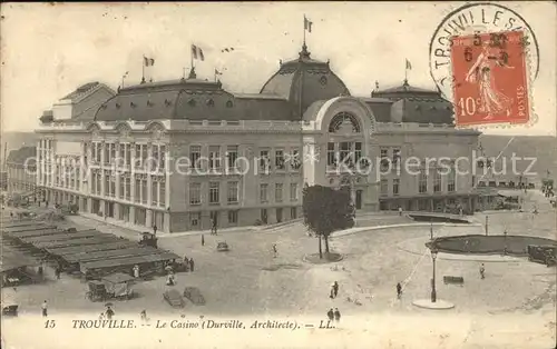 Trouville sur Mer Casino Stempel auf AK Kat. Trouville sur Mer