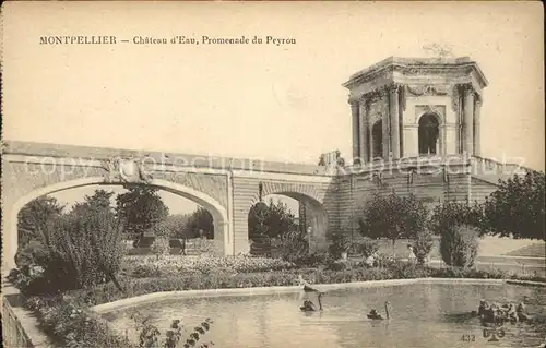 Montpellier Herault Chateau d Eau Promenade du Peyron Kat. Montpellier