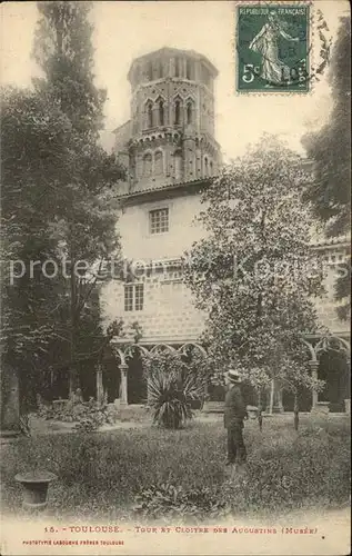 Toulouse Haute Garonne Tour et Cloitre des Augustins Musee Stempel auf AK Kat. Toulouse