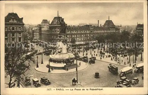 Paris Place de la Republique Monument Kat. Paris