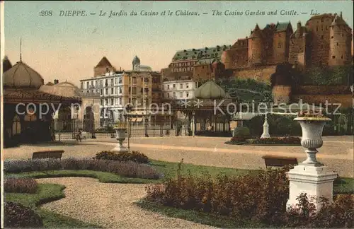 Dieppe Seine Maritime Jardin du Casino et le Chateau Kat. Dieppe