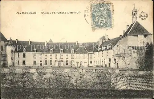 Epoisses Chateau Stempel auf AK Kat. Epoisses