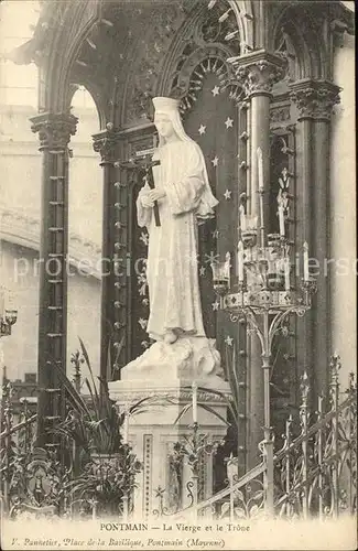 Pontmain La Vierge et le Trone Place de la Basilique Kat. Pontmain