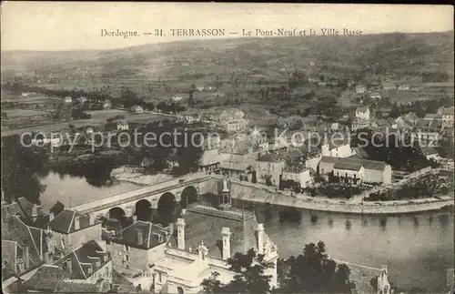 Terrasson Lavilledieu Pont Neuf et la Ville Basse Kat. Terrasson Lavilledieu