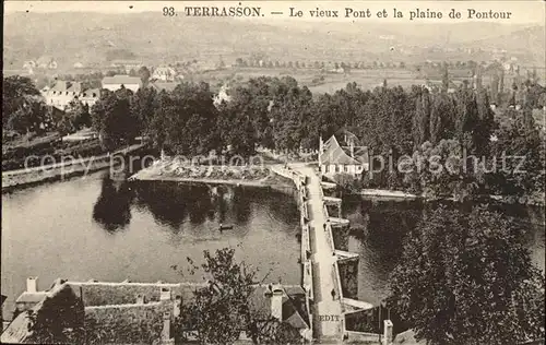 Terrasson Lavilledieu Vieux Pont et la Plaine de Pontour Kat. Terrasson Lavilledieu