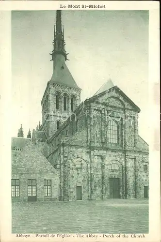 Mont Saint Michel Abbaye Portal de l Eglise Kat. Pontorson