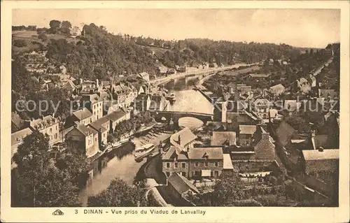 Dinan Vue prise du Viaduc de Lanvallay Kat. Dinan