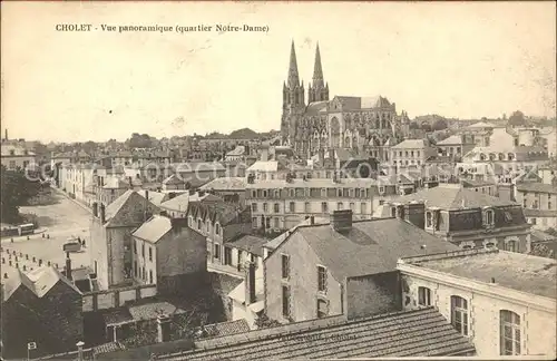 Cholet Vue panoramique Quartier Notre Dame Eglise Kat. Cholet