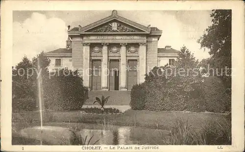 Cholet Palais de Justice Fontaine Kat. Cholet