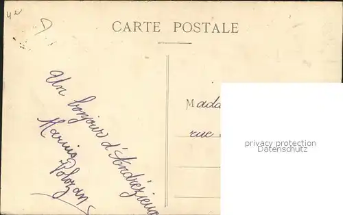 Andrezieux Boutheon Nouveau Pont Stempel auf AK Kat. Andrezieux Boutheon