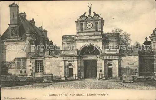 Anet Chateau XVI siecle Entree principale Kat. Anet