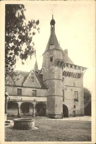 Talcy Loir et Cher Chateau Facade Donjon Escalier Galerie Puits Edition Monuments Historiques Kat. Talcy