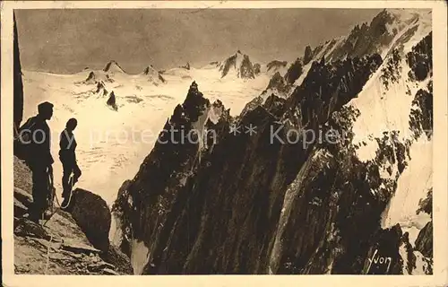 Mont Blanc Aiguilles de Chamonix Grepon Bergsteiger Kat. Chamonix Mont Blanc