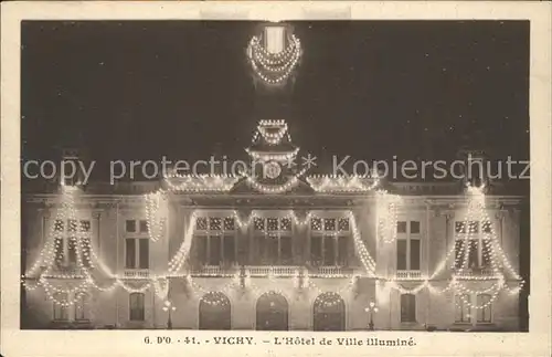 Vichy Allier Hotel de Ville illumine Kat. Vichy