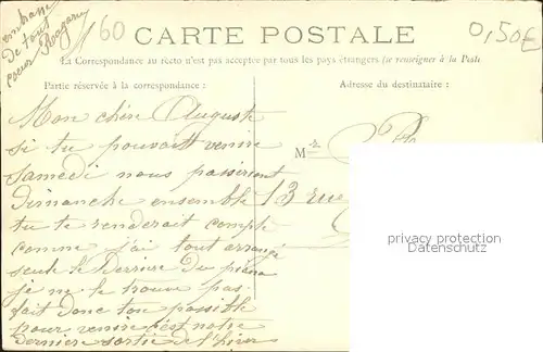 Compiegne Oise Chateau Chambre Jaune Stempel auf AK Kat. Compiegne