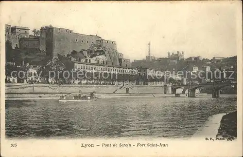 Lyon France Pont de Serein Fort Saint Jean Kat. Lyon