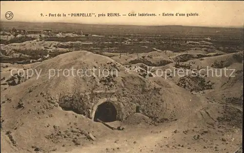 Reims Champagne Ardenne Fort de La Pompelle Cour interieure Kat. Reims