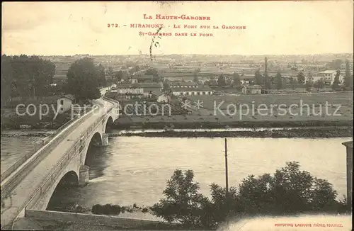 Miramont de Guyenne Pont sur la Garonne Kat. Miramont de Guyenne