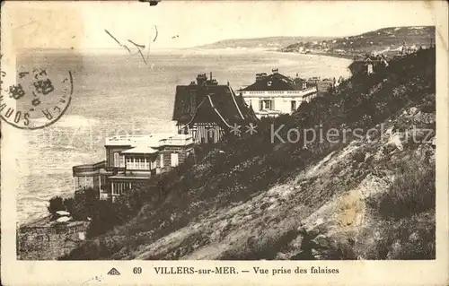 Villers sur Mer Vue prise des falaises Kat. Villers sur Mer