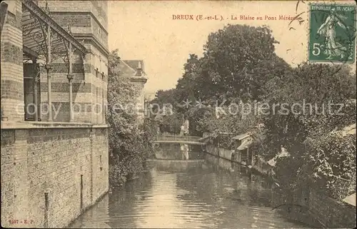 Dreux La Blaise au Pont Metezeau Stempel auf AK Kat. Dreux