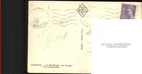 Lisieux Basilique Crypte Kat. Lisieux