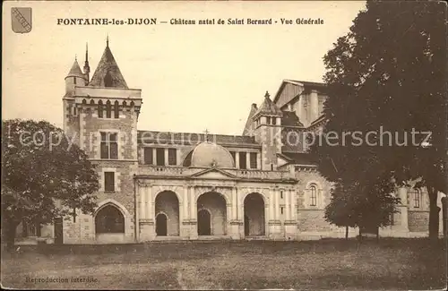 Fontaine les Dijon Chateau natal de Saint Bernard Kat. Fontaine les Dijon