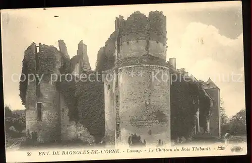 Bagnoles de l Orne Chateau du Bois Thibault Ruines Kat. Bagnoles de l Orne