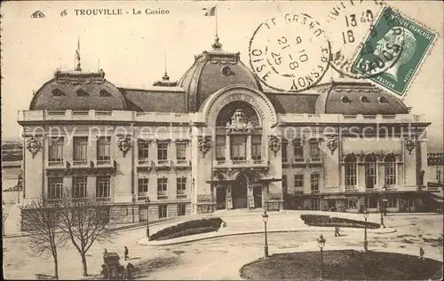 Trouville sur Mer Le Casino Stempel auf AK Kat. Trouville sur Mer