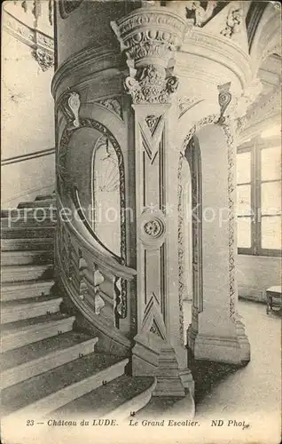 Le Lude Chateau Le Grand Escalier Kat. Le Lude