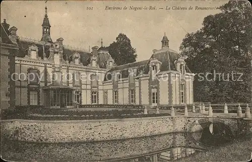 Nogent le Roi Chateau de Renancourt Pont Kat. Nogent le Roi