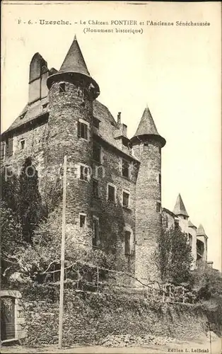 Uzerche Chateau Pontier Ancienne Senechausee Monument historique Kat. Uzerche