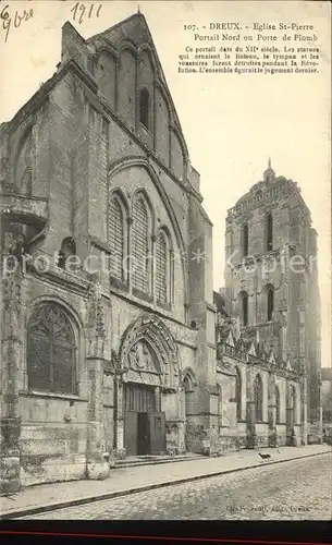 Dreux Eglise Saint Pierre Portail Kat. Dreux