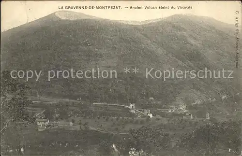 Montpezat sous Bauzon Ancien Volcan eteint du Vivarais Kat. Montpezat sous Bauzon