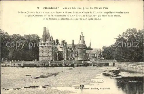 Maintenon Chateau vue prise du Parc Kat. Maintenon