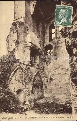 Lavardin Loir et Cher Chateau Ruines Monument Historique Kat. Lavardin