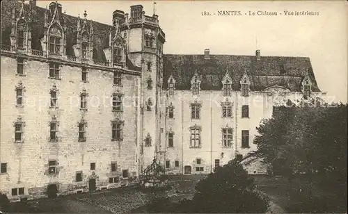 Nantes Loire Atlantique Chateau vue interieure Kat. Nantes
