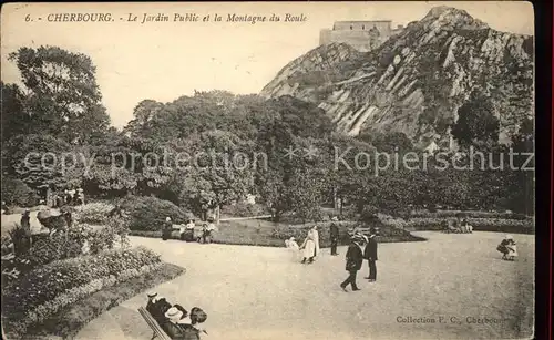 Cherbourg Octeville Basse Normandie Jardin Public et la Montagne du Roule Kat. Cherbourg Octeville