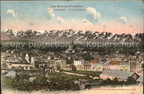 Tarbes Vue generales et les Montagnes Kat. Tarbes