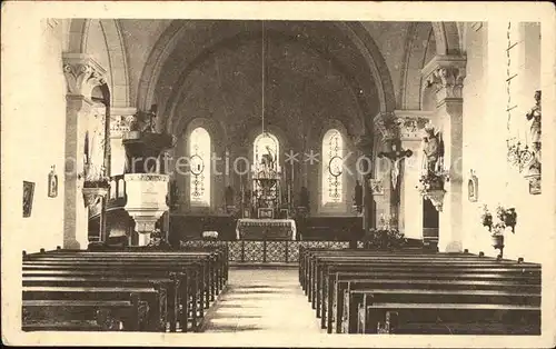 Commarin Interieur de l Eglise Kat. Commarin